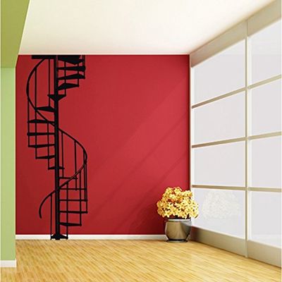 Tatoutex Stickers Escalier en colimaçon - Gris Clair, L 60cm x H 170cm