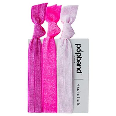Popband Essentials hästsvanshållare hårband/slipsar 3-pack Sockervadd