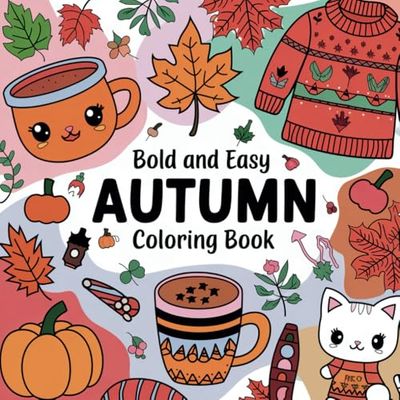 Bold and Easy Autumn Coloring Book