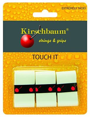 Kirschbaum Blister de 3 sur Grips Touch it 0, 50 mm Blanc 0,50 mm Mixte Adulte