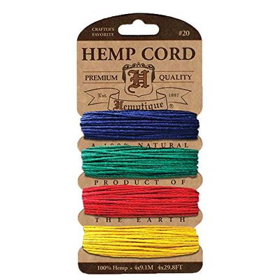 Hemp Cord 20lb 120'/Pkg-Topaz