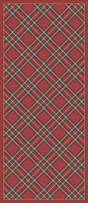 vilber Wales Tapis Rouge 04 (78 x 180 x 0,2 cm), PVC Polyester, antidérapant, Lavable, résistant à la Chaleur, possibilité de Sets de Table et chemins de Table Assortis