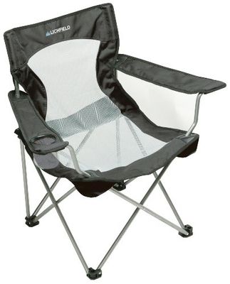 Lichfield Chaise de camping pliante Gris étain
