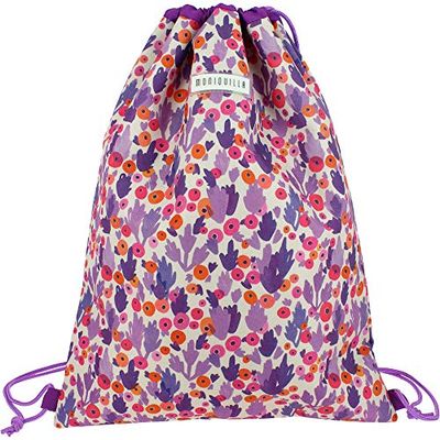 Grafoplás Sac Ficelle avec Poche extérieure zippée., Multicolore, Cactus