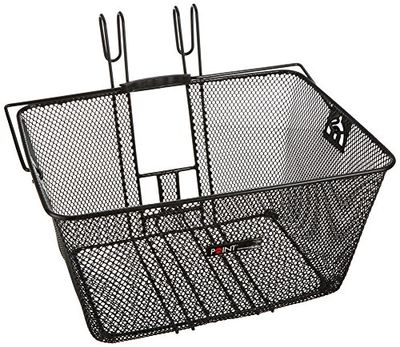 Point Voorwielmand om op te hangen aan het stuur, ergonomische handgreep, zwart, 40 x 31 x 22 cm, 05102705