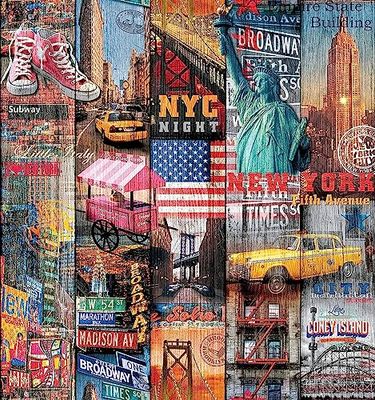 d-c-fix papier adhésif pour meuble décor Manhattan - film autocollant décoratif rouleau vinyle - pour cuisine, porte - décoration revêtement peint stickers collant - 67,5 cm x 2 m