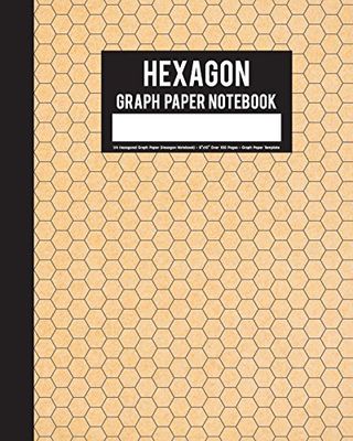 Hexagon Graph Paper Notebook: 1/4 sexkantig graph papper (Hexagon Notebook) – 20 cm x 25 cm över 100 sidor – Graph Paper Mall: Graph Paper Notebook: Volume 5