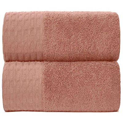 GC GAVENO CAVAILIA Toallas de Mano Altamente absorbentes, Juego de Toallas de Secado rápido de 600 g/m², Toalla de baño de Tacto Suave, Coral, 50 x 80 Pulgadas