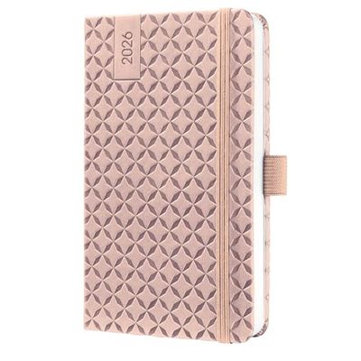 SIGEL J6130 Wochenkalender Jolie 2026, ca. A6, rosé: Agenda Jolie, Flair, Pearl Rose, Hardcover