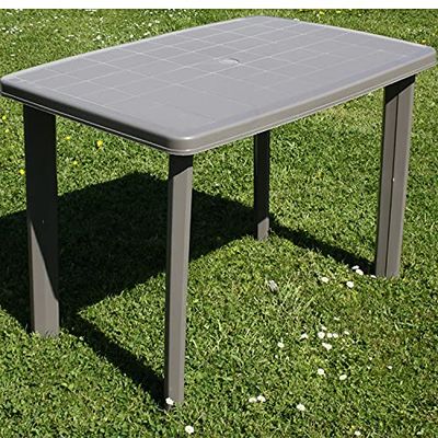 Urban Living SUNNYDAYS Le PLASTIK - Table DE Jardin FARETTO Taupe 100XH70CM