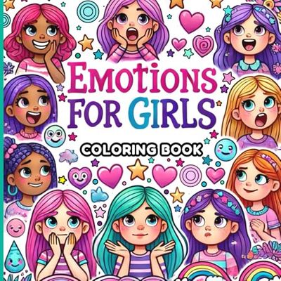 Emotions for Girls: Coloring Book