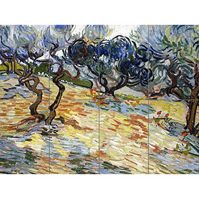 Artery8 Vincent Van Gogh olivträd XL jättepanelaffisch (8 sektioner)