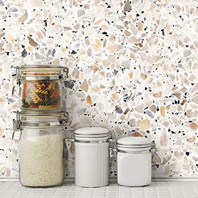 RoomMates RMK11277WP Terrazzo Tan Papel pintado multicolor
