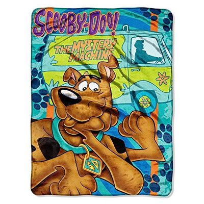 Northwest Warner Brothers Scooby-Doo, Whole Gang' Micro Raschel filt, 117 cm x 152 cm, flerfärgad