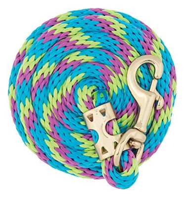 Weaver Leather Poly Value - Cuerda de Plomo, 5/8 Pulgadas x 8 pies, cáscara de Lima/Azul huracane/Morado Jazz
