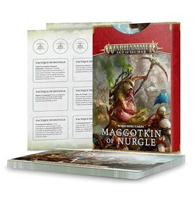 Games Workshop Warhammer AoS - Carte Warscroll: Maggotkin di Nurgle (Vf)