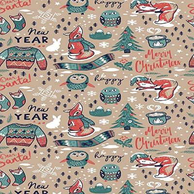 Homemania Tapis Imprimé Happy New Year - pour Les Enfants - Décoration de Maison - Antidérapants - pour Salon, Séjour, Chambre à Coucher - Multicolore en Polyester, Coton, 100 X 150cm