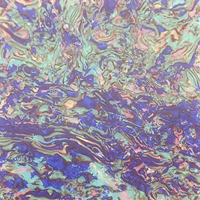 Blue Splatter Celluloid Laminate Cast Acrylic Sheet, 3mm thick (300x250mm)