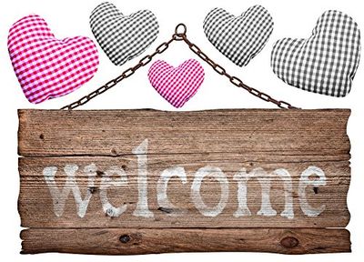 PLAGE 152859 Stickers - Wall Adhesive - Welcome, Multicolour (48 x 68 cm)