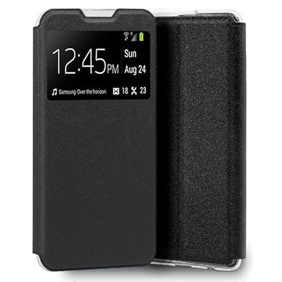 Cool Flip Cover voor Xiaomi Mi 10/Mi 10 Pro, effen, zwart