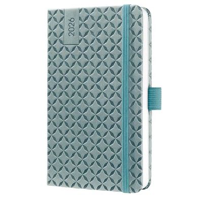 SIGEL J6132 Wochenkalender Jolie 2026, ca. A6, mittelblau: Agenda Jolie, Flair, Ocean Blue, Hardcover
