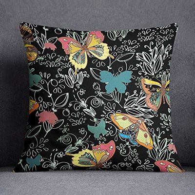 Bonamaison Funda de cojín, Cotton, Multicolor, 45X45