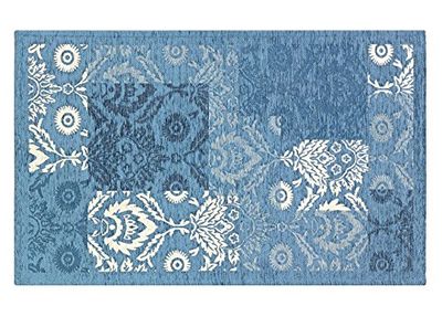 BIANCHERIAWEB Tappeto Velour 175x240 cm Antiscivolo Modello Ghibli By Suardi, Azzurro