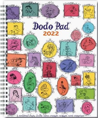 Dodo Pad Original Desk Diary 2022 - Week to View Calendar Year Diary: A Family Diary-Doodle-Memo-Message-Engagement-Organiser-Calendar-Book with room for up to 5 people's appointments/activities