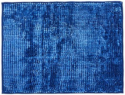 AmeliaHome Bath mat, Polyester, darkblue, 50 x 70 cm