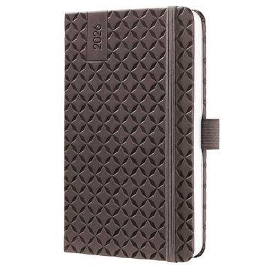 SIGEL J6122 Wochenkalender Jolie 2026, ca. A6, braun: Agenda Jolie, Flair, Coffee Brown, Hardcover