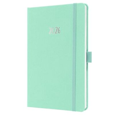 SIGEL J6409 Wochenkalender Jolie 2026, ca. A5, mintgrün: Agenda Jolie, Feel, Mighty Mint, Hardcover