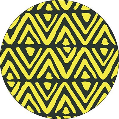 Bonateks, Ronde digitaal bedrukte muismat, antislip onderkant, voor kantoor en thuis, diameter: 22 cm