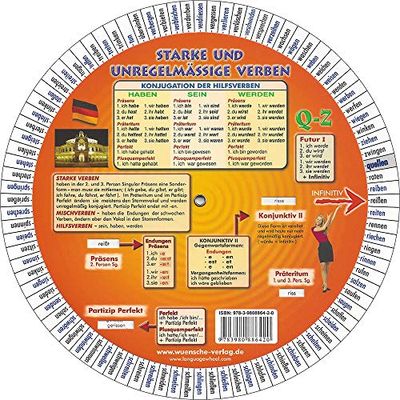 Roue des VERBES ALLEMANDS (UNILINGUE)