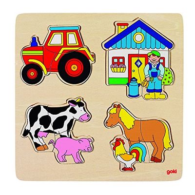 Goki 57902 - Inlegpuzzel - Boerderij