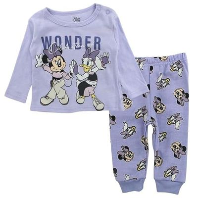 Disney Baby Minnie Filleset, paars, 3 maanden voor baby's, Paars, 3 Maanden