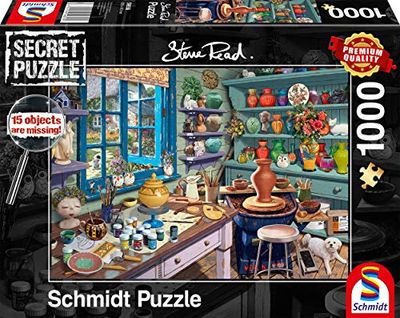 Schmidt Spiele 59656 Artist Studio, 1000 bitars hemligt pussel