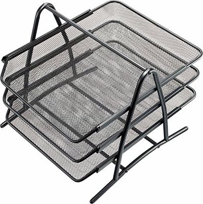 Helit H2518295 Ablageeinheit Mesh, extendable Trays Set of 3 Black