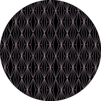 Bonateks, Round Digital Printed Mouse Pad, Non-Slip Base, for Office and Home, Diameter:22cm