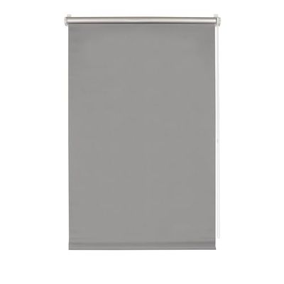 GARDINIA Easyfix Estor enrollable térmico con sujeción por detrás, Reflexión de la luz, Opaco, Todas las piezas de montaje incluidas, Gris, 120 x 150 cm (An x Al), Poliéster