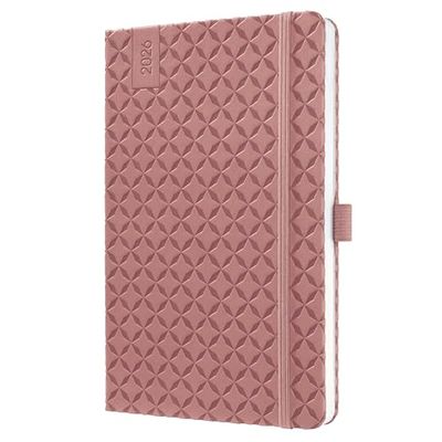SIGEL J6129 Wochenkalender Jolie 2026, ca. A5, dunkelrot: Agenda Jolie, Flair, Dusty Red, Hardcover