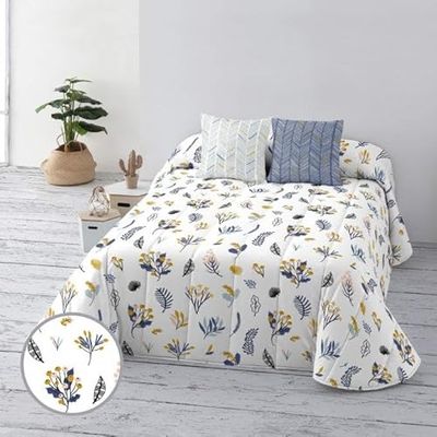 BELUM Couvre-lit Bouti 100 GR Lit 135/140 Dimensions du Produit : 235 x 270 Tissu : 100% Coton Biologique 175 Fils Certificat Oeko-Tex Modèle : Bari