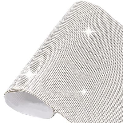 Lumeiy 10000 Pieces Bling Bling Rhinestone Crystal Sheet Crystal Self-Adhesive Sticker DIY Car Decoration Sticker Glitter Rhinestones Crystal Gem Stickers for Car Decoration 9.4 x 7.9 Inch