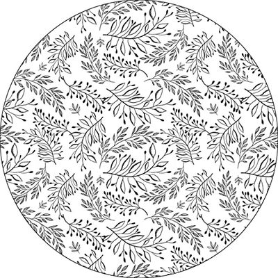 Bonateks, Round Digital Printed Mouse Pad, Non-Slip Base, for Office and Home, Diameter:22cm