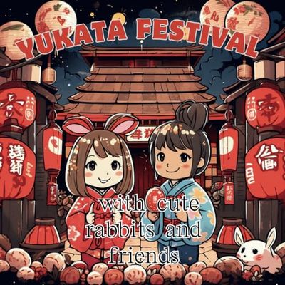 Yukata festival with cute rabbits and friends