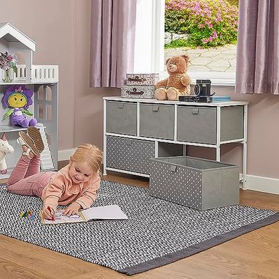 Liberty House Toys Kids Grey 5 Drawer Storage Chest