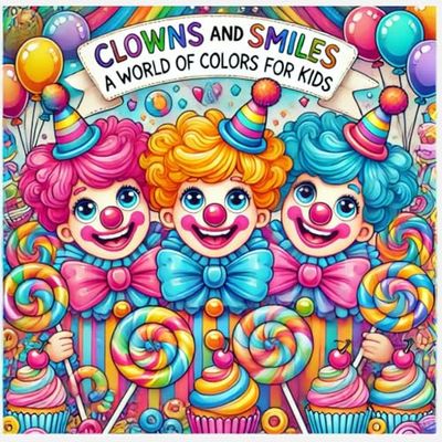 CLOWNS AND SMILES COLORING BOOK FOR KIDS: A Bold and Easy Clown’s World of Color for Kids