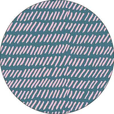 Bonateks, Ronde digitaal bedrukte muismat, antislip onderkant, voor kantoor en thuis, diameter: 22 cm