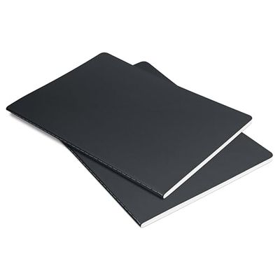 SIGEL LS306 Notizheft Linescape, A5, kariert, dunkelgrau, hellgrau: Notebook Linescape, Neo, Dark Grey / Light Grey, Softcover
