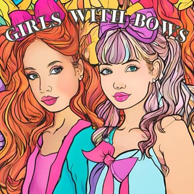 Girls With Bows: Coloring Book