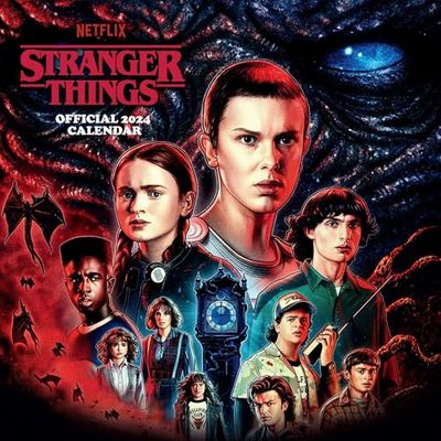 Stranger Things 2024 Calendar, Month To View Square Wall Calendar, Official Product